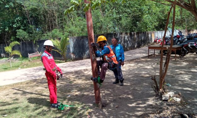 Guru Tamu dari PT Nusa Daya Berikan Pelatihan Panjat Tiang Manual bagi Siswa TITL SMKN 3 Teknologi dan Rekayasa Merauke